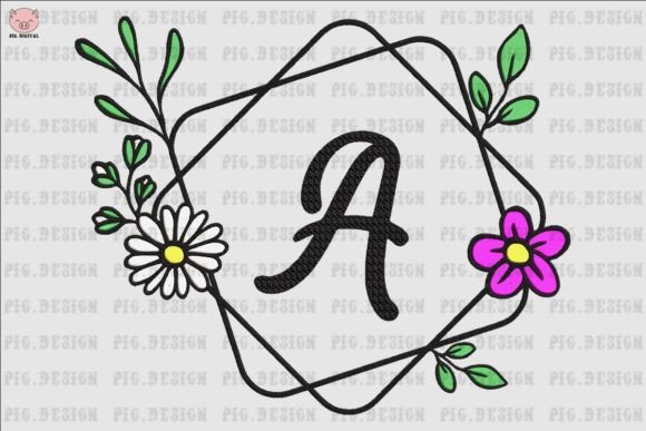 Flower Daisy Font A: Embroidery Magic for Every Stitcher