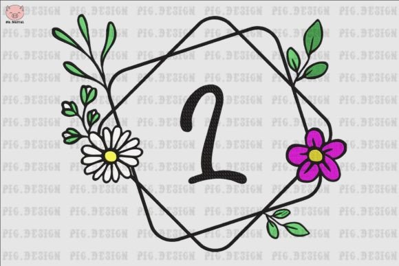 Flower Daisy Font L: Elevating Embroidery Design for Modern Makers and Brands
