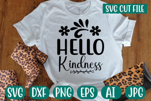 Hello Kindness SVG – Layered Cut File for Crafters & Creators