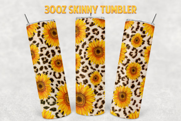 Leopard Sunflower 30oz Skinny Tumbler: A Stylish and Functional Choice for Every Occasion