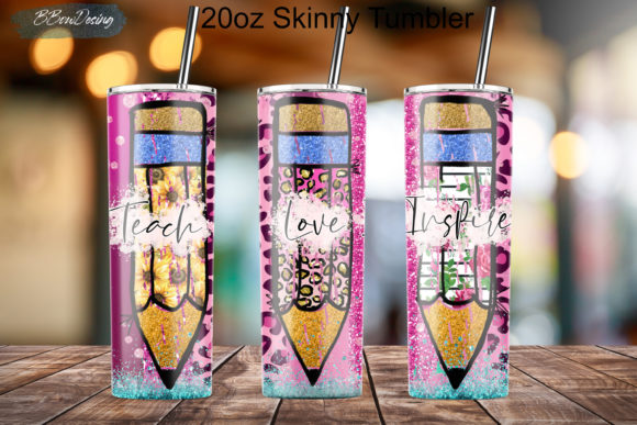 Teach Love Inspire 20oz Skinny Tumbler